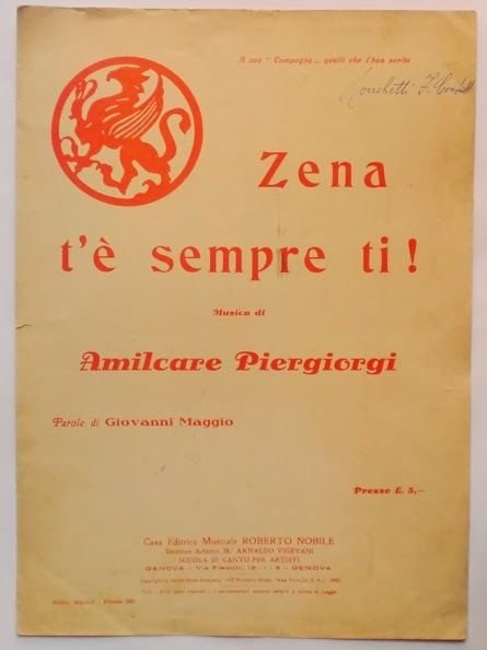 Musica Spartito - Zena t'è sempre ti! - Pianoforte - … | Immagine principale