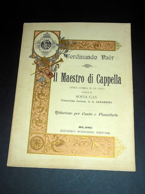 Musica Spartito F. Paer - Il Maestro di Cappella (riduzione …