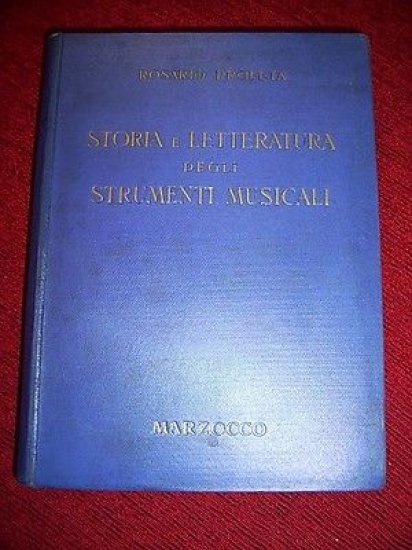 Musica Storia Letteratura degli Strumenti Musicali RARO