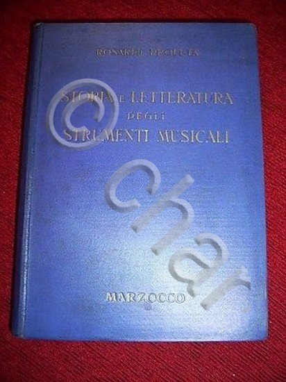Musica Storia Letteratura degli Strumenti Musicali RARO