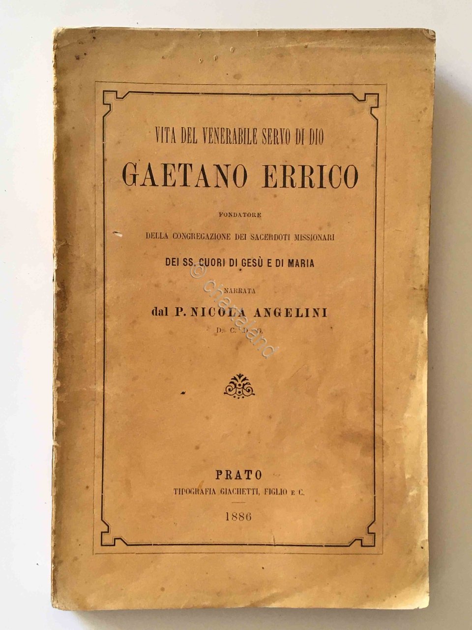 N. Angelini - Vita di Gaetano Errico - Sacerdoti Missionari …