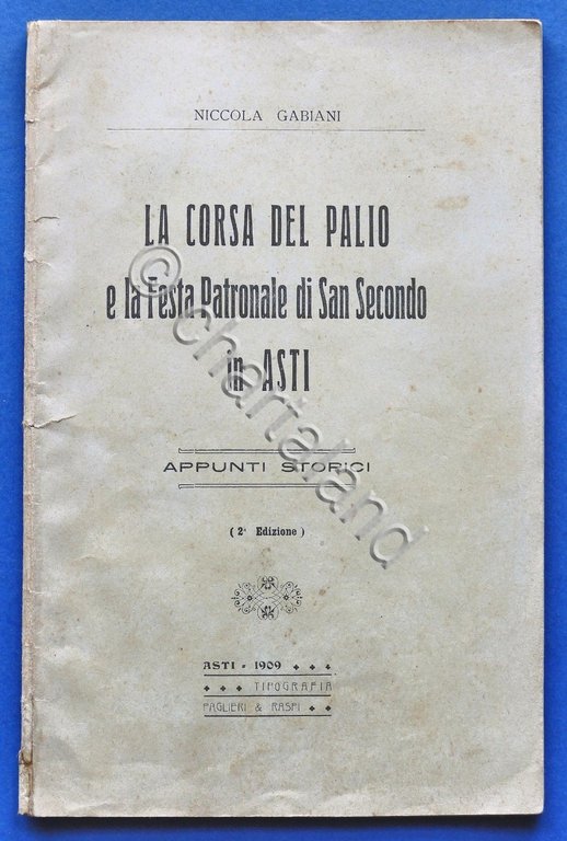 N. Gabiani - La corsa del Palio e Festa Patronale …