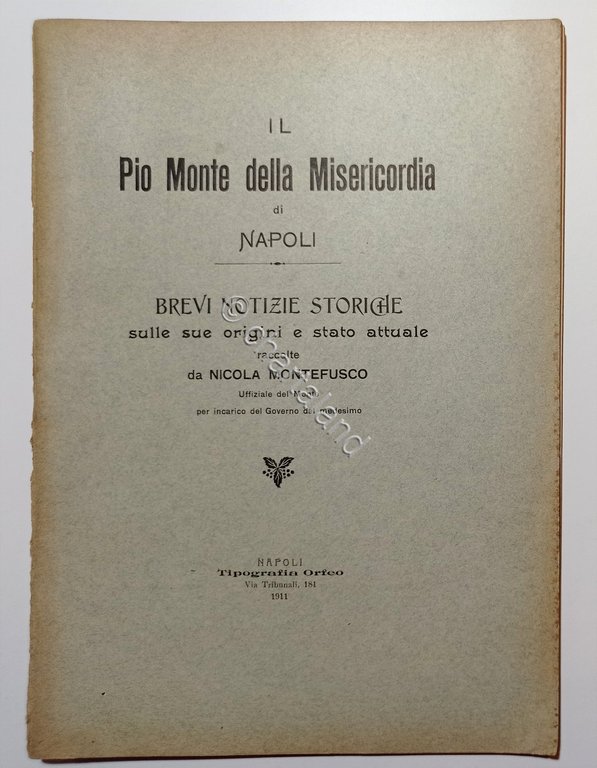 N. Montefusco - Pio Monte della Misericordia Napoli - ed. …