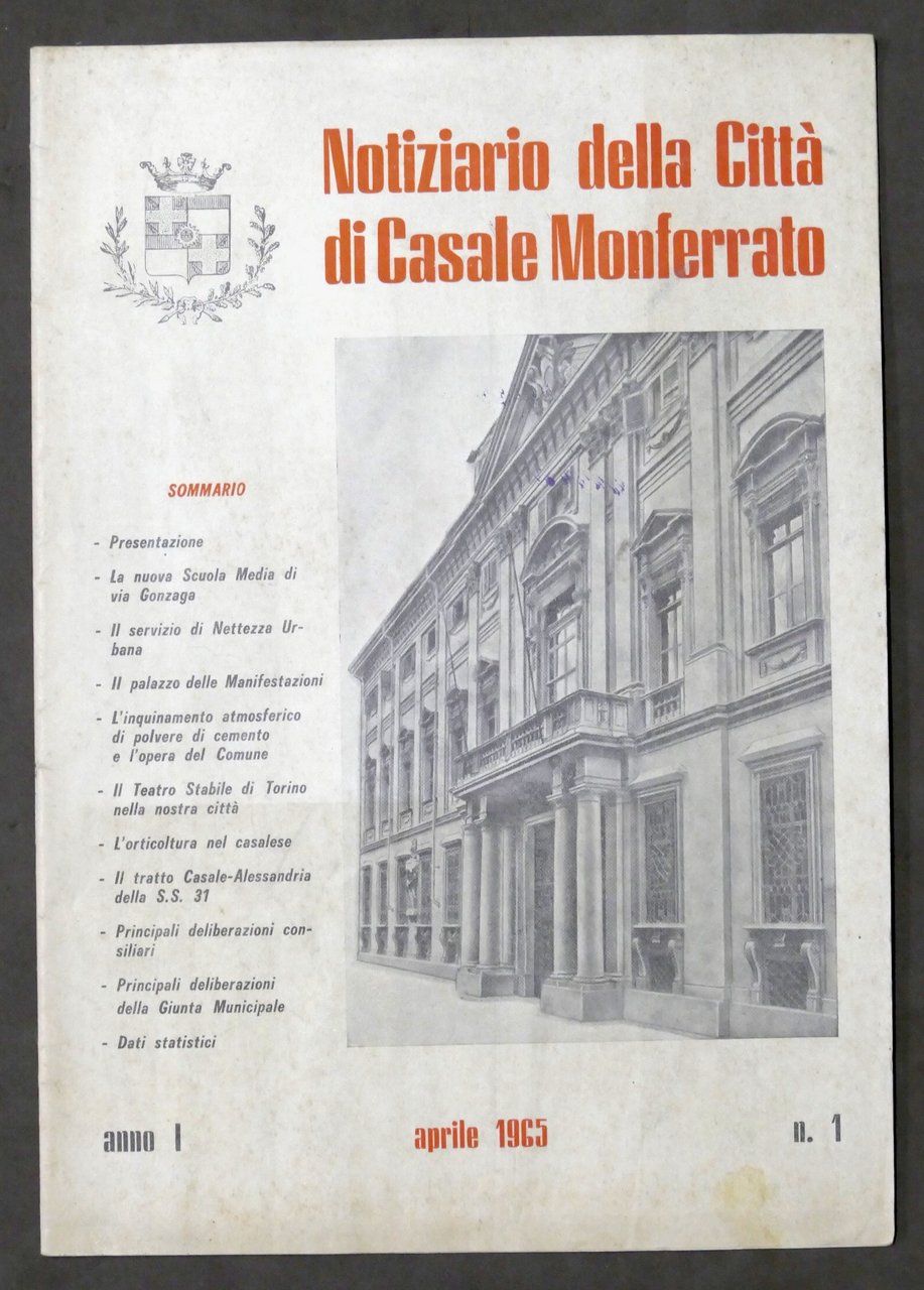 Notiziario della Città di Casale Monferrato - Anno I - … | Immagine principale