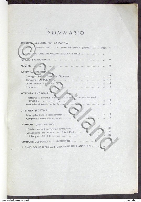 Notiziario G.U.F. - N. 6 - 1943 - Guido Pallotta …