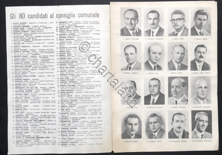 Notiziario Partito Liberale Italiano - Consiglieri Torino Anno II N. …