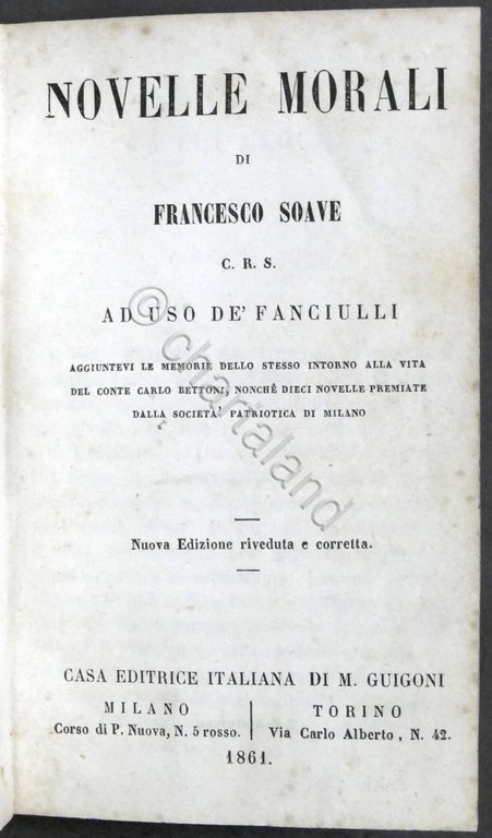 Novelle morali di Francesco Soave ad uso de' fanciulli - …
