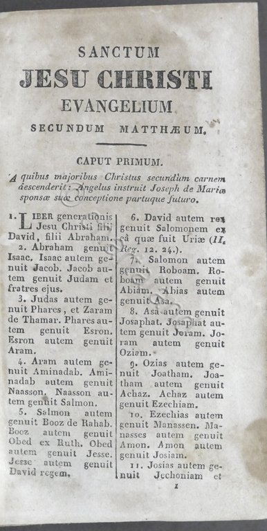 Novum Jesu Christi Testamentum - ed. 1840