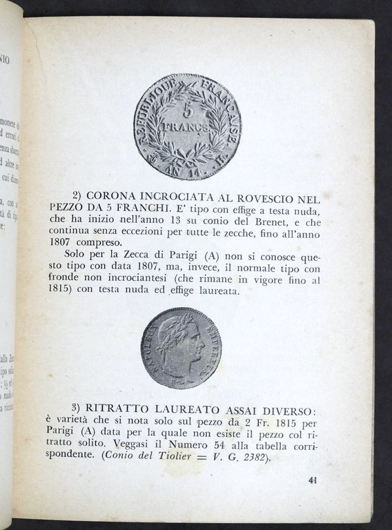 Numismatica - Prontuario Prezziario delle monete di Napoleone I - …