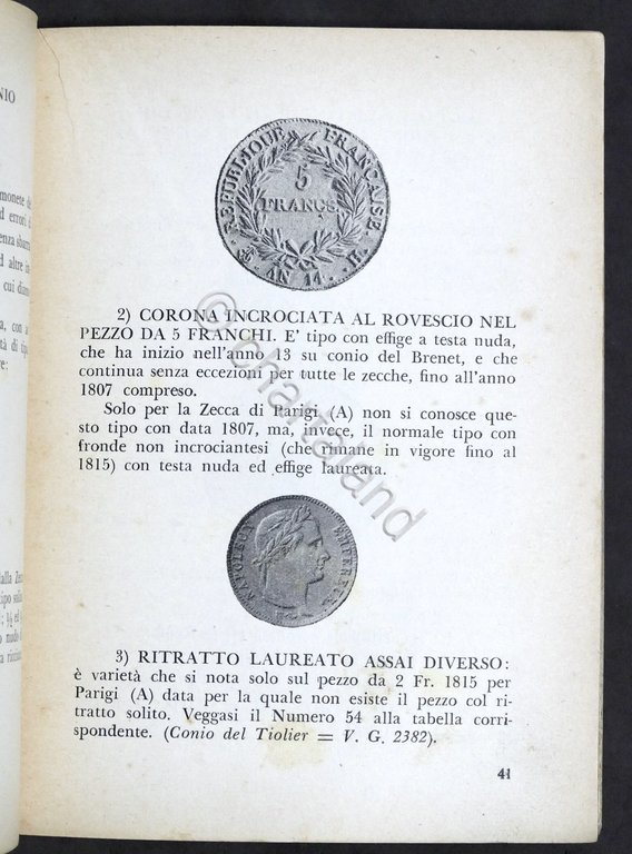 Numismatica - Prontuario Prezziario delle monete di Napoleone I - …