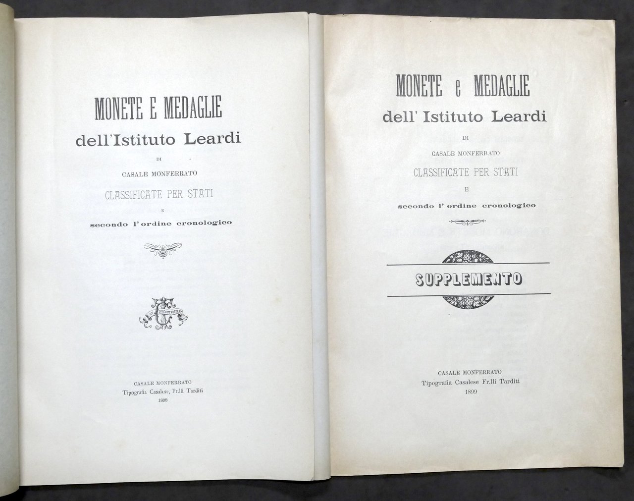 Numismatica Monete e medaglie Istituto Leardi Casale classificate per stati …