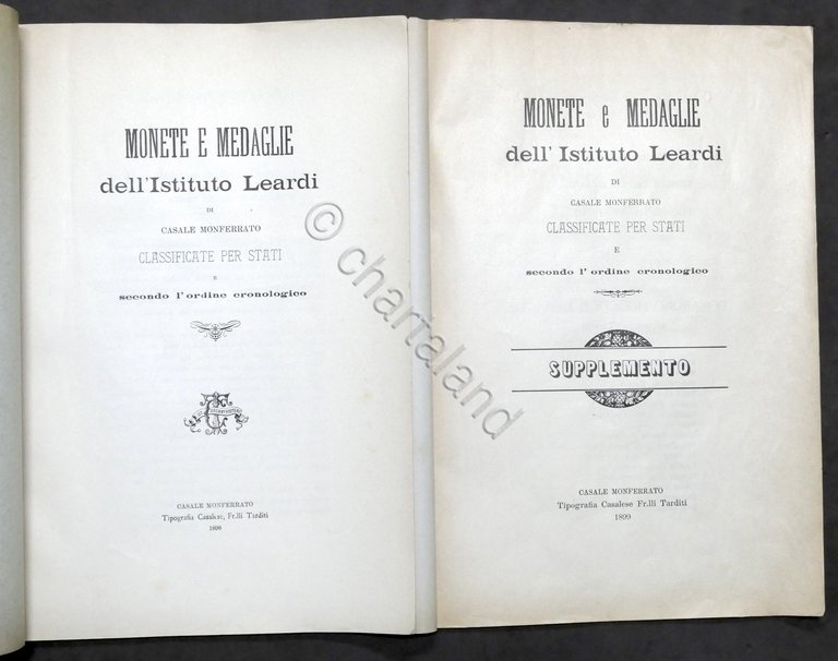 Numismatica Monete e medaglie Istituto Leardi Casale classificate per stati …