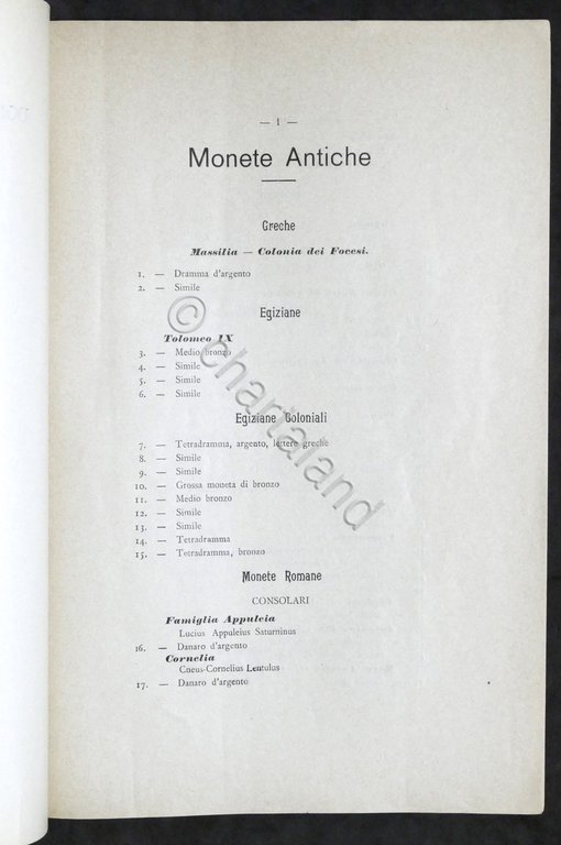 Numismatica Monete e medaglie Istituto Leardi Casale classificate per stati …