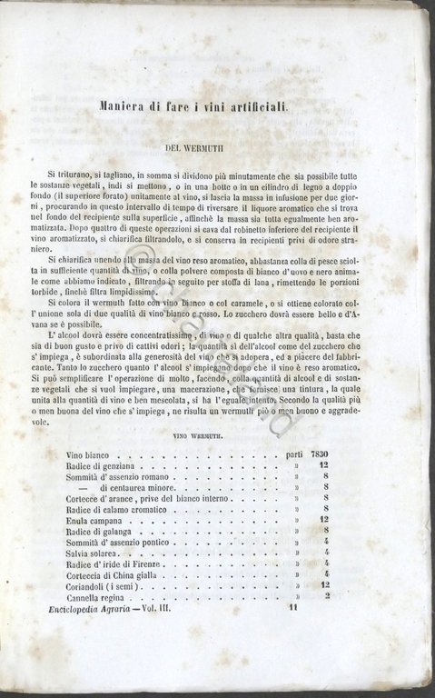 Nuova Enciclopedia Agraria - Fascicoli 14 e 15 - Anno …