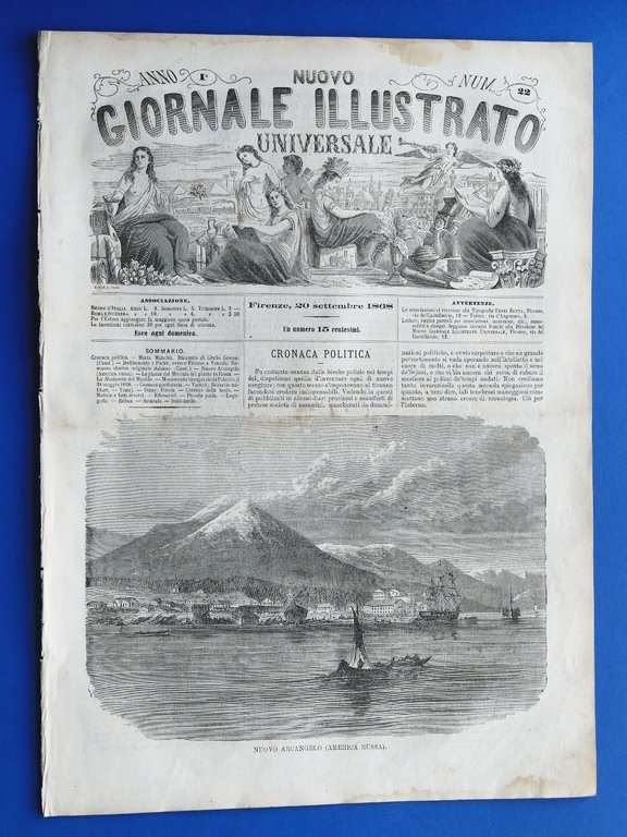 Nuovo Giornale Illustrato - Nuovo Arcangelo - Anno I - N° 22 - 1868