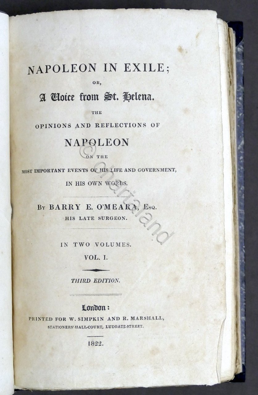 O'Meara - Napoleon in exile or a voice from St. … | Immagine principale