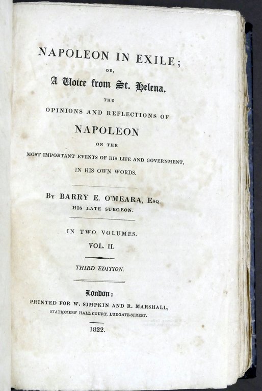 O'Meara - Napoleon in exile or a voice from St. … | Immagine Gallery 5