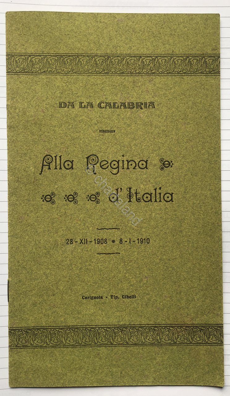 Omaggio alla Regina d'Italia da la Calabria - 28 Dic …