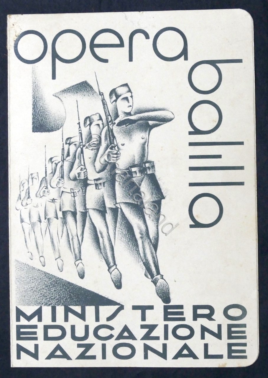 Opera Balilla - Castellazzo Bormida - Pagella 5^ Elementare - …