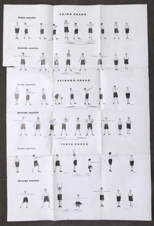 Opera Balilla Esercizi corpo libero alunni alunne scuole elementari e …