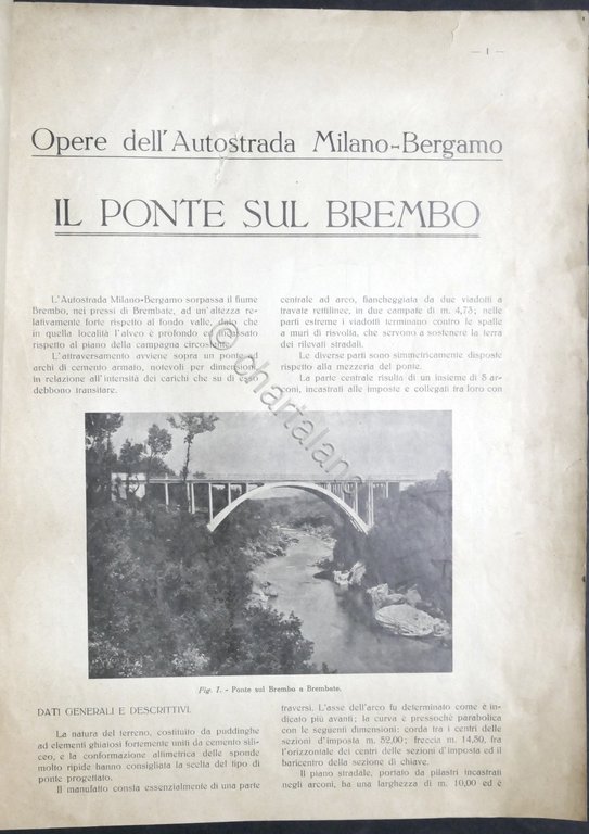 Opere dell'Autostrada Milano-Bergamo - Il Ponte sul Brembo - ed. … | Immagine Gallery 2