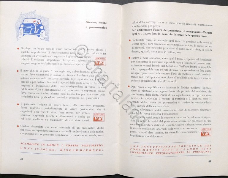 Opuscolo: Consigli agli utenti FIAT - ed. 1956