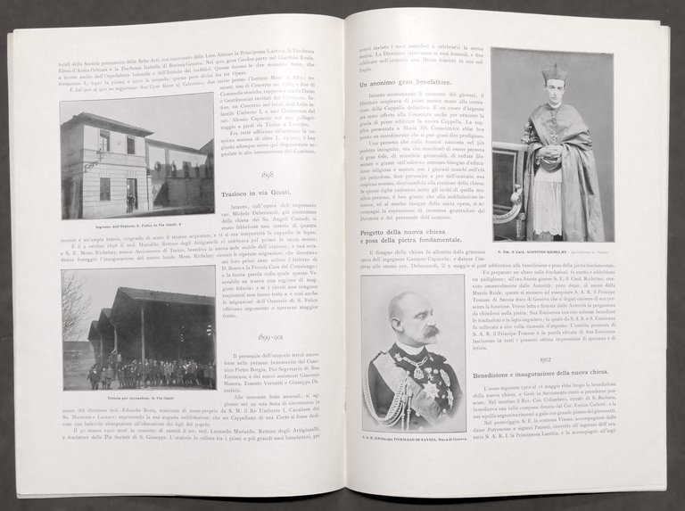 Oratorio San Felice in Torino - Anniversario 1886 - 1911 …