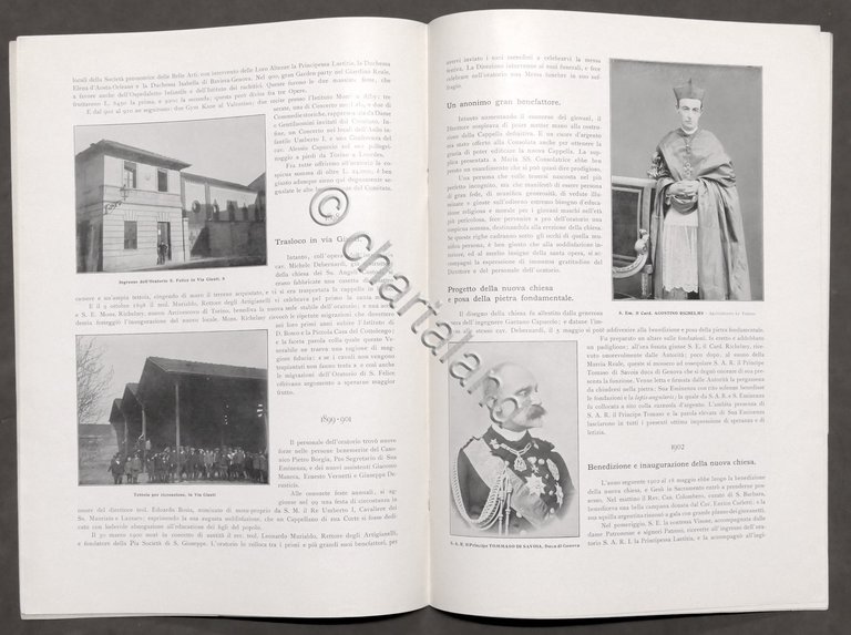 Oratorio San Felice in Torino - Anniversario 1886 - 1911 …