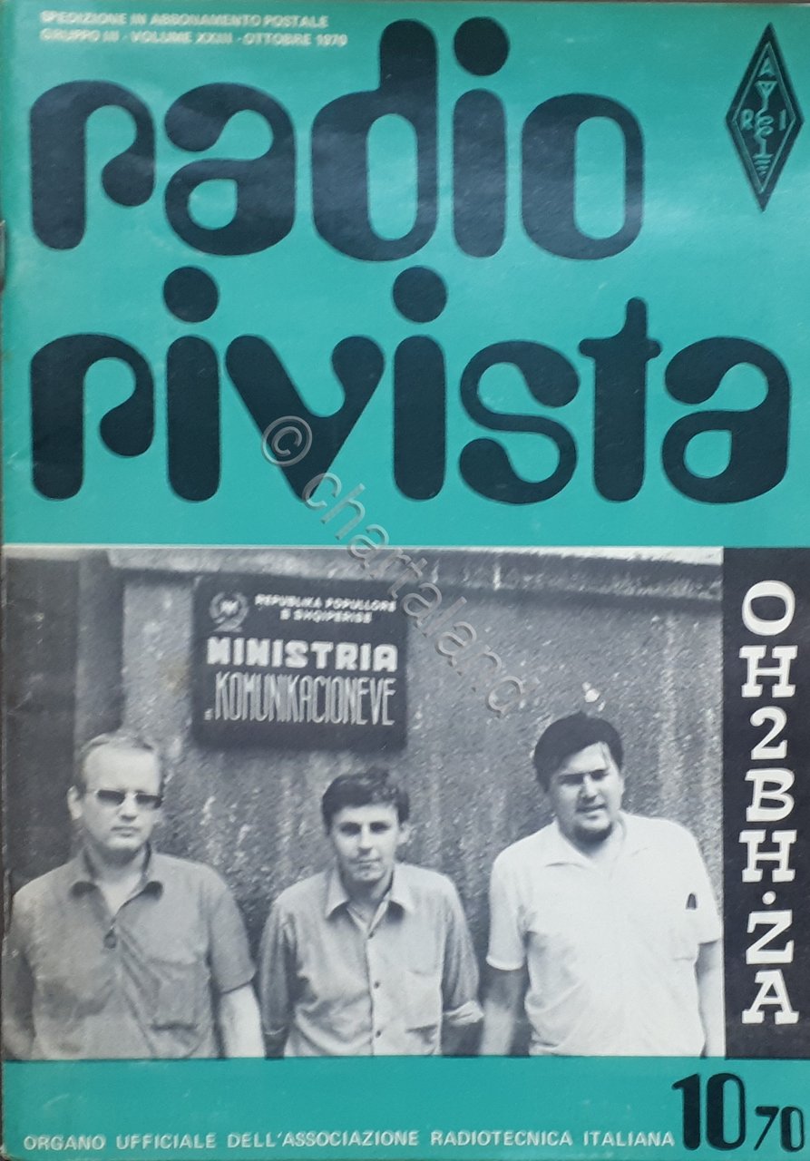 Organo Ufficiale Associazione Radiotecnica Italiana - Radio Rivista N. 10 …