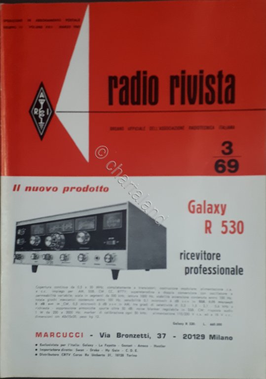 Organo Ufficiale Associazione Radiotecnica Italiana - Radio Rivista N. 3 - 1969