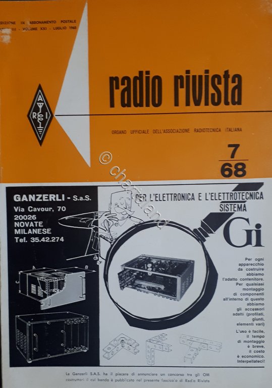 Organo Ufficiale Associazione Radiotecnica Italiana - Radio Rivista N. 7 …