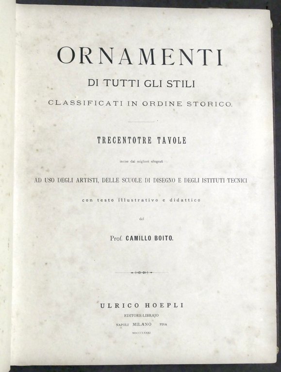 Ornamenti di tutti gli stili classificati in ordine storico 1881 …