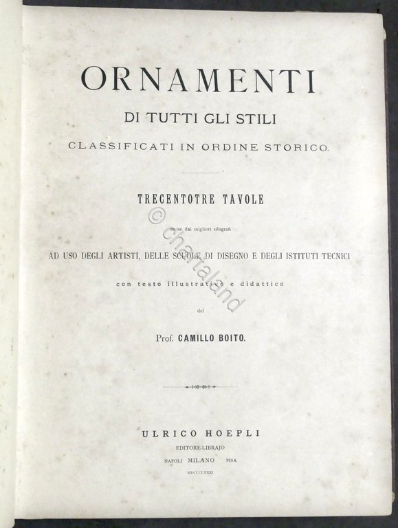 Ornamenti di tutti gli stili classificati in ordine storico 1881 …