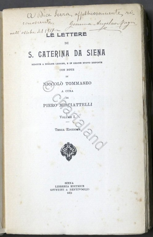 P. Misciatelli - Le lettere di S. Caterina da Siena …