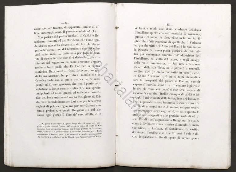 Pei funerali di Re Carlo Alberto - Orazione del prof. …