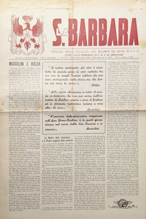 Periodico dell'A. N. A. G. - La S. Barbara N. …