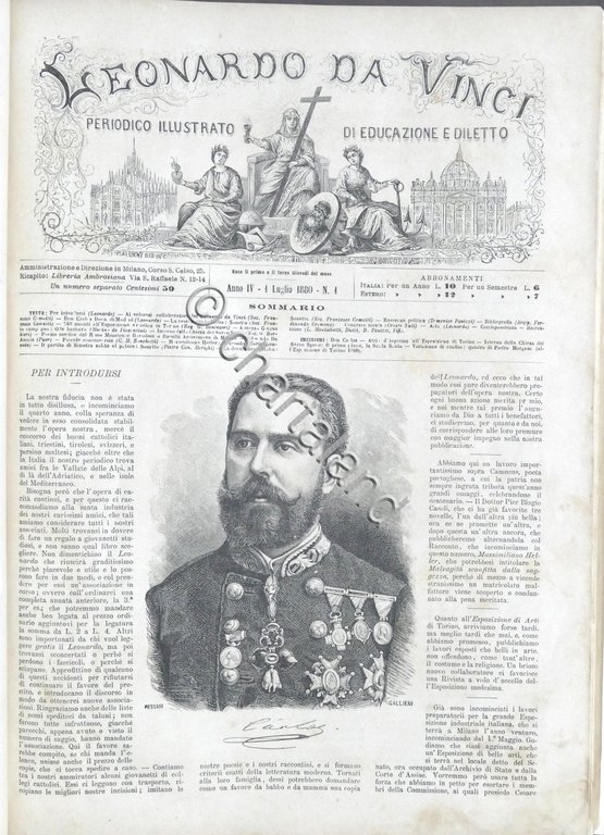 Periodico illustrato - Leonardo da Vinci - Anno IV completo …