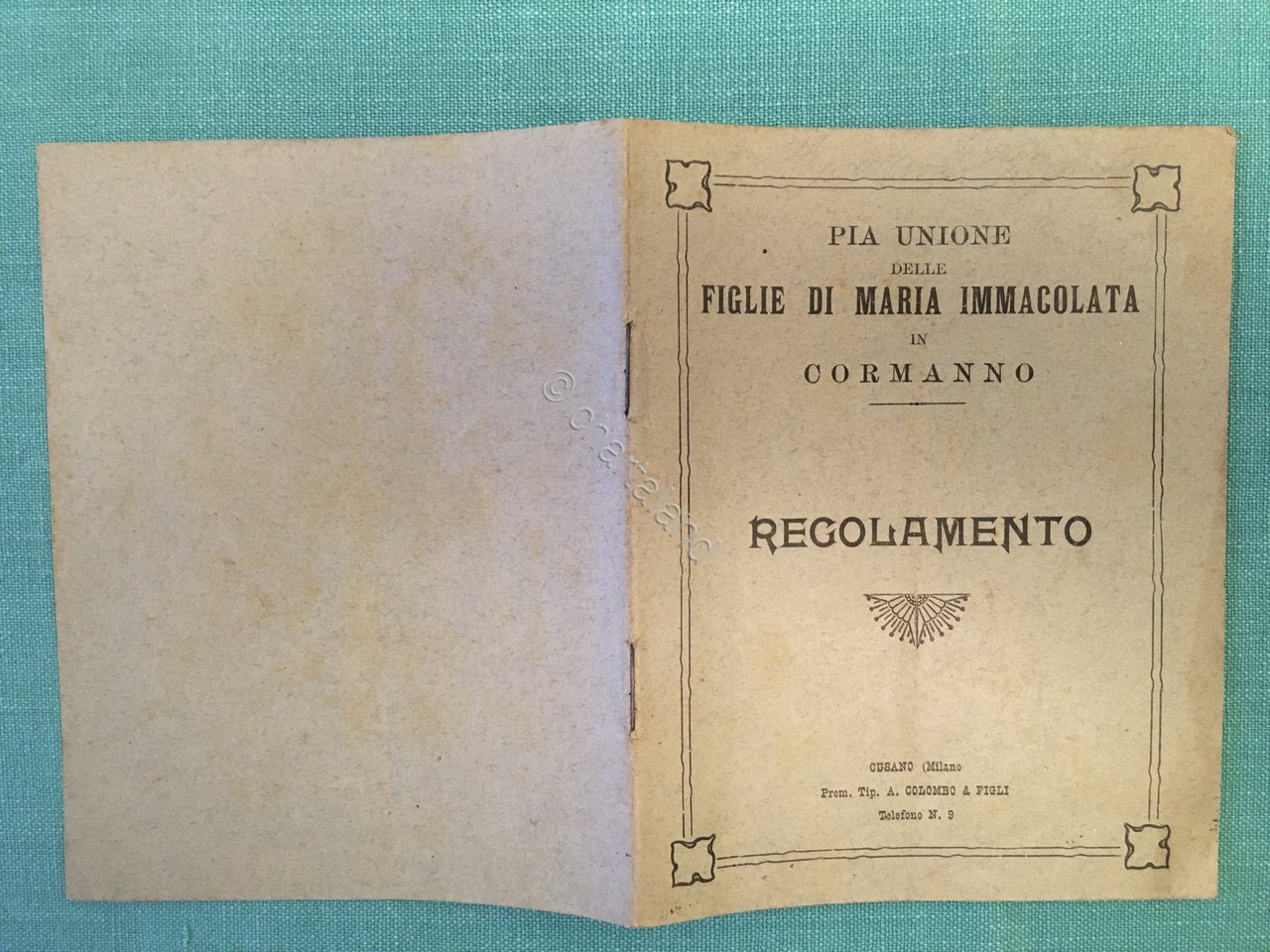 Pia Unione delle Figlie di Maria Immacolata in Cormanno - …