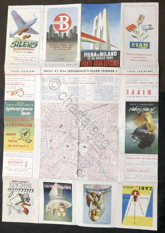 Pianta Guida ufficiale della XXVIII Fiera di Milano - 1950 …