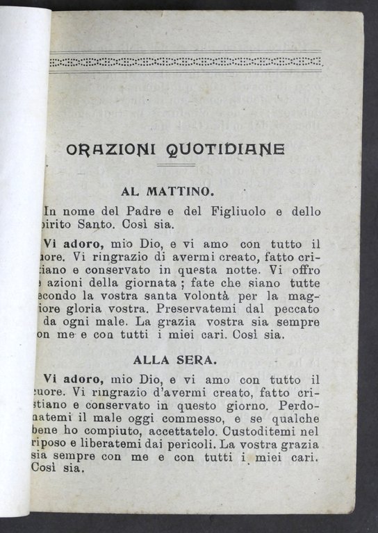 Piccolo manuale di preghiere ad uso della Gioventù - Casale …