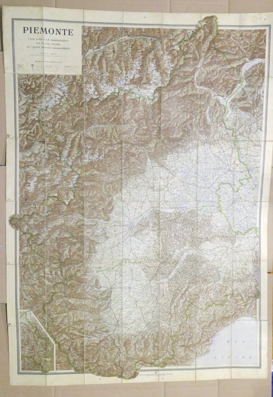 Piemonte - Carta politica amministrativa rete stradale De Agostini - …