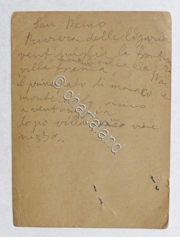 Piroscafo Conte di Savoia Compagnia Italia - Certificato medico - …