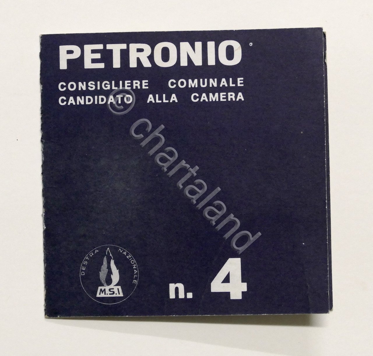 Politica - Volantino MSI - Petronio - Candidato alla Camera … | Immagine principale