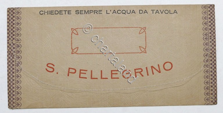 Portatovagliolo d'epoca - S. Pellegrino - La migliore acqua da … | Immagine Gallery 4