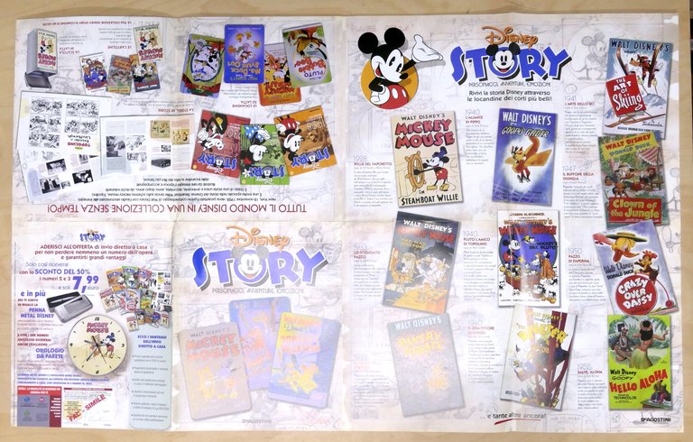 Poster Disney Story personaggi avventure emozioni - De Agostini - …