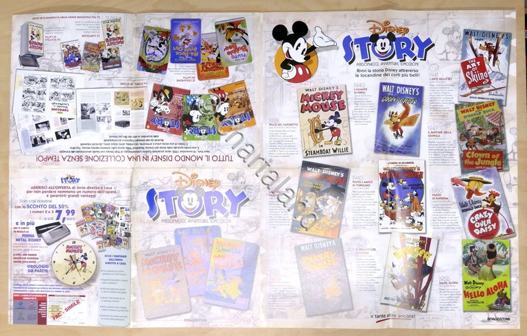 Poster Disney Story personaggi avventure emozioni - De Agostini - …