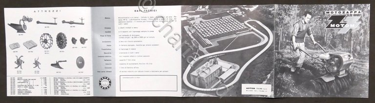 Pubblicità - Brochure Motozappa Motom - 1970 ca.