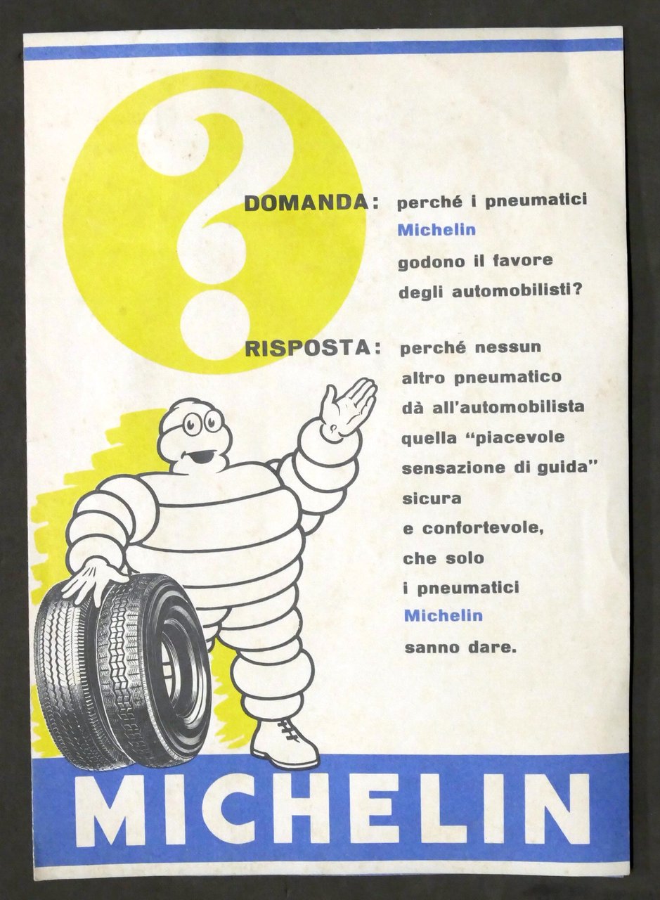Pubblicità - Brochure Pneumatici Michelin - 1957 | Immagine principale