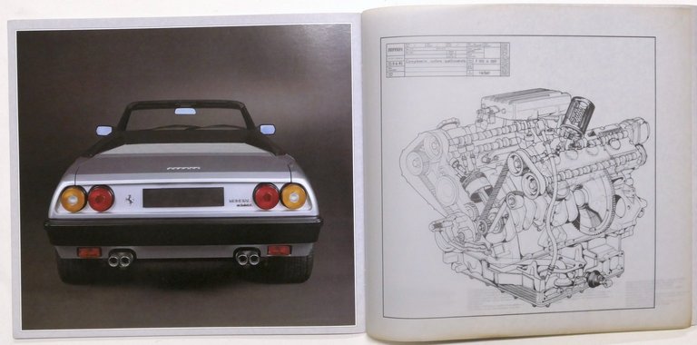 Pubblicità auto - Brochure Ferrari Mondial Cabriolet - 1982 ca.