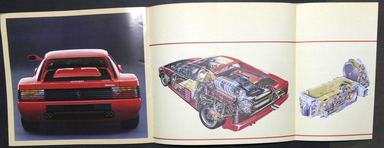 Pubblicità auto - Brochure Ferrari Testarossa - 1984 ca.